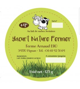 Yaourt Fermier 125g