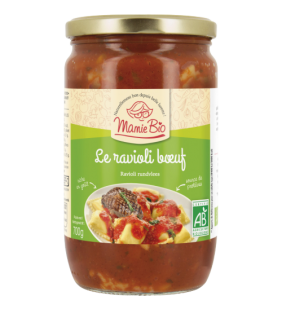 Raviolis au Boeuf Bio 700g