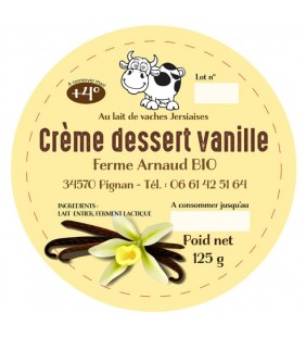 Crème Dessert Vanille 125g